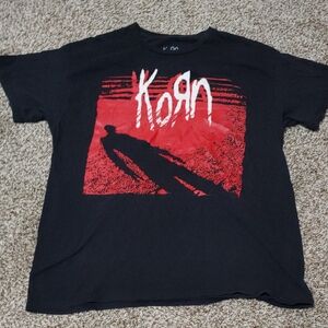 Korn Shadow Man Shirt Black and Red Unisex T-Shirt Size L